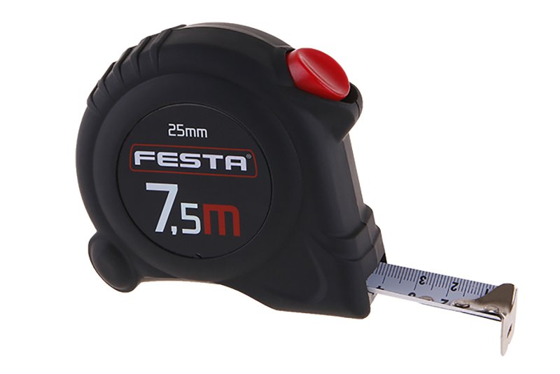 Metr svinovací FESTA Autolock 7.5mx25mm 0.3305 Kg  DÍLNA Sklad16 11337 100