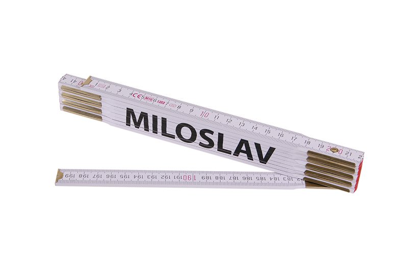 Metr skládací 2m MILOSLAV (PROFI,bílý,dřevo) 0.122 Kg  DÍLNA Sklad16 13431 100