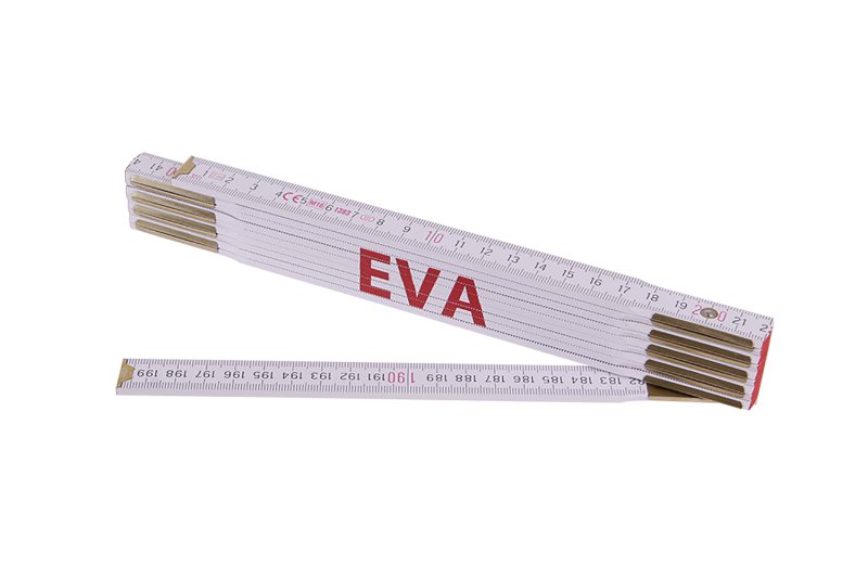 Metr skládací 2m EVA (PROFI,bílý,dřevo) 0.11 Kg  DÍLNA Sklad16 13452 100