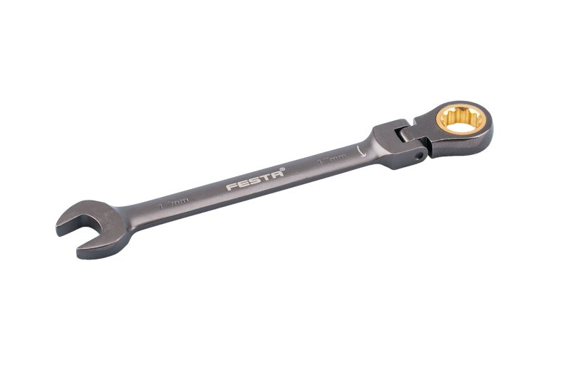 Klíč ráčnový kloubový FESTA CrV 17mm 72T 0.228 Kg  DÍLNA Sklad16 17625 100