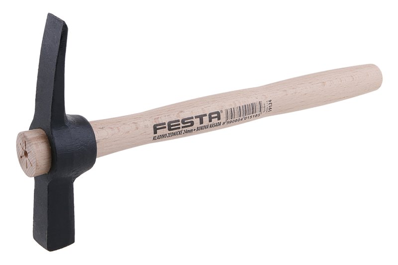 Kladivo zednické FESTA 24mm 30cm násada dřevo 0.51 Kg  DÍLNA Sklad16 19124 100