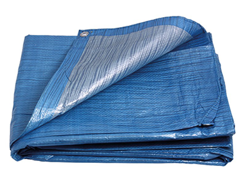 PE plachta zakrývací 2x3m 70g/1m2 modro-stříbrná 0.45 Kg  DÍLNA Sklad16 25006 100