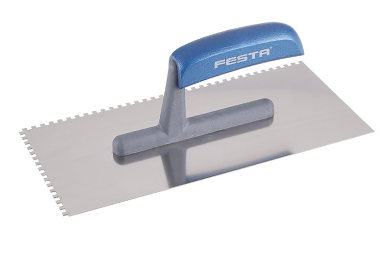 Hladítko FESTA nerez dřevěná rukojeť 280x130mm zub e4 0.302 Kg  DÍLNA Sklad16 31101 100